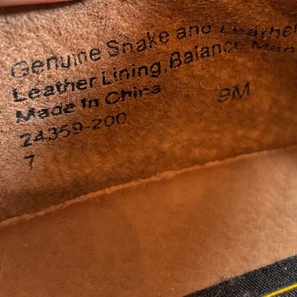 STACY ADAMS Genuine Snake Leather Oxfords - Picture 9 of 10